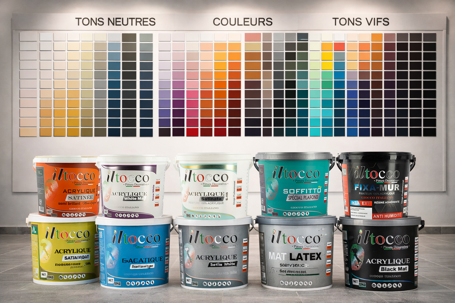 16 Couleurs Disponibles